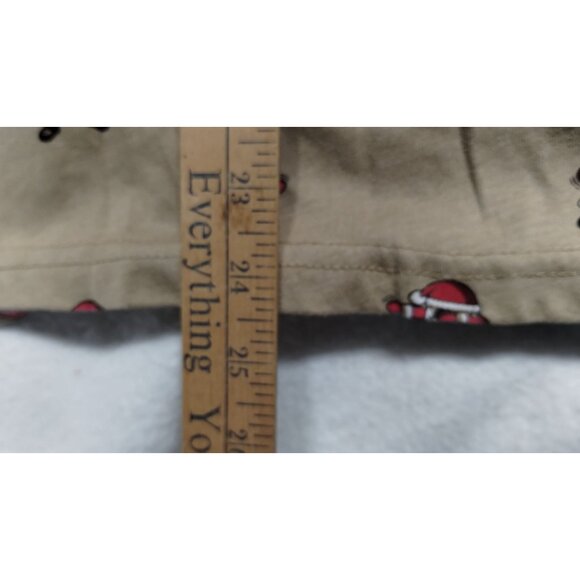 Denim & Flower Ricky Singh Men's Santa Dabbing Allover Print T-Shirt M Beige - Picture 5 of 6